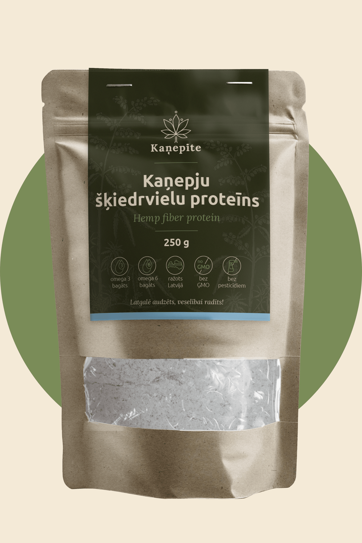 Kaņepju šķiedrvielu proteīns (250g) - Kaņepīte