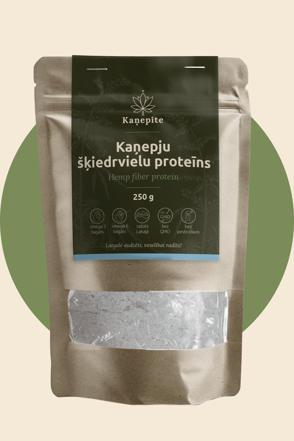 Kaņepju šķiedrvielu proteīns (250g) - Kaņepīte