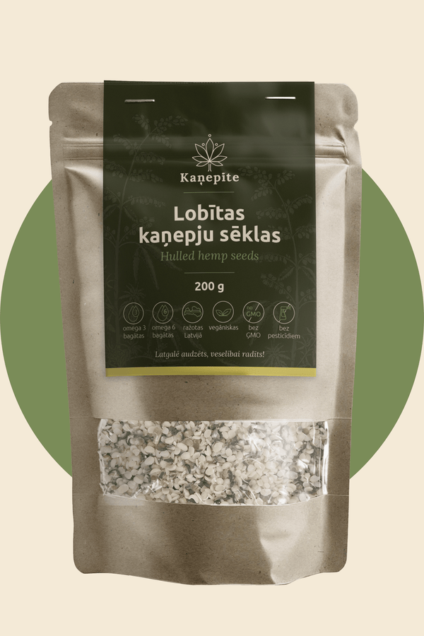 Lobītas kaņepju sēklas (200g) - Kaņepīte
